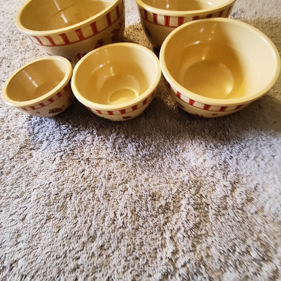 Wonderful Set of Five Melamine Nesting Measuring Cups Autumn leaves Motif - Picture 4 of 7